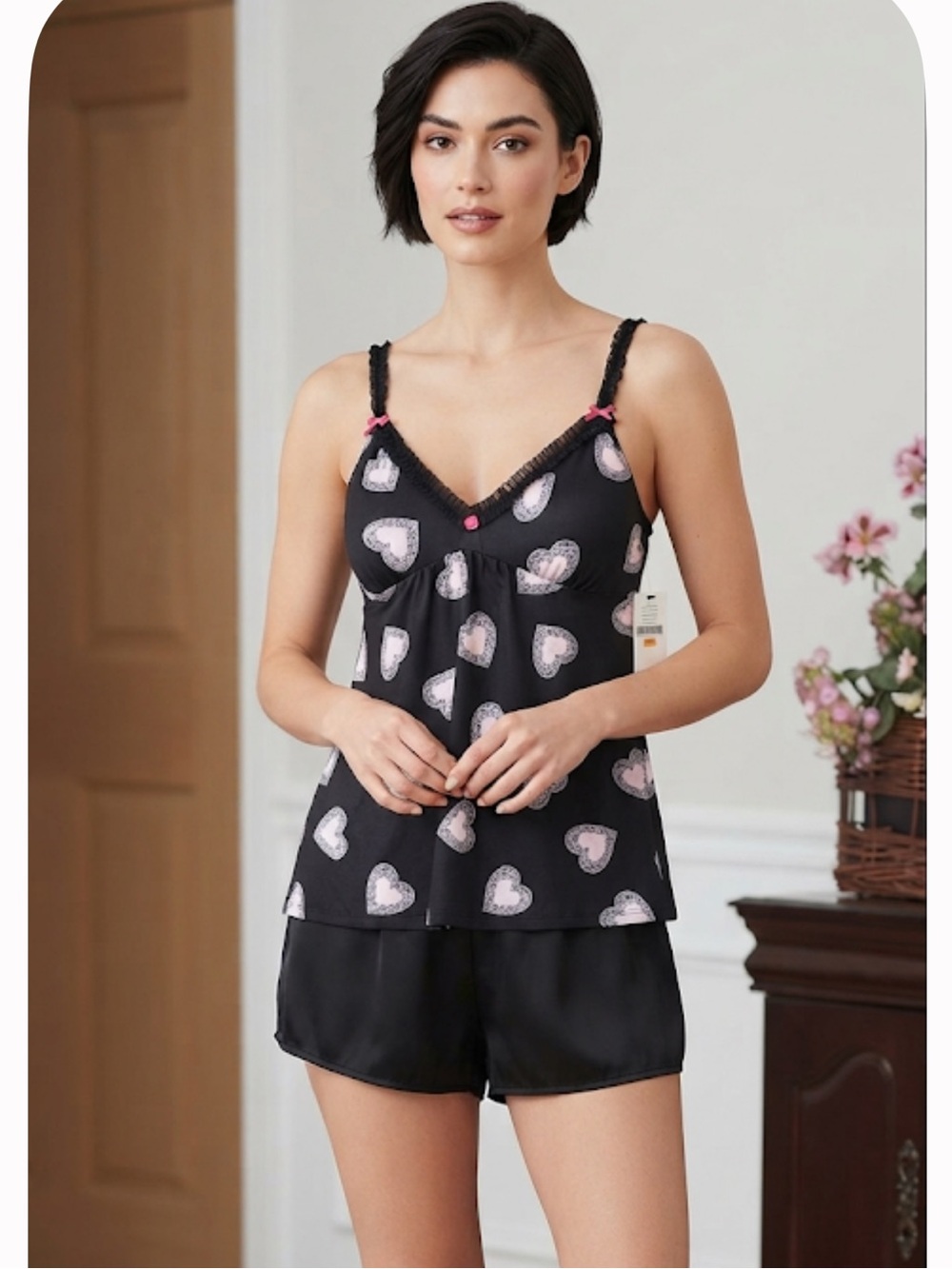 NWT Betsy Johnson heart cami